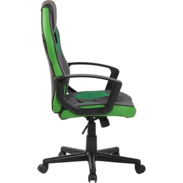 Fauteuil De Bureau / Gaming Glendale En Similicuir Et Tissu En Maille Noir / Vert