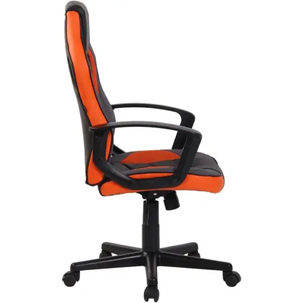 Fauteuil De Bureau / Gaming Glendale En Similicuir Et Tissu En Maille Noir / Orange