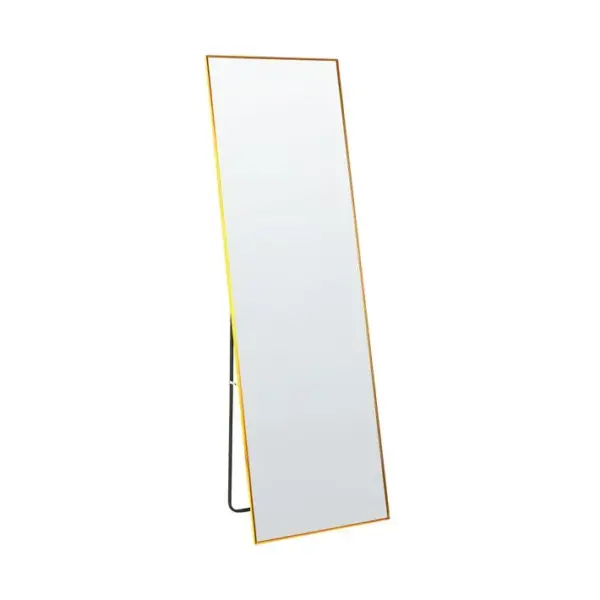 Miroir Sur Pied Doré 50 X 156 Cm Beauvais