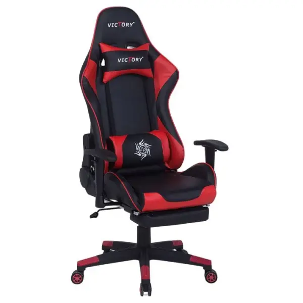 Siège De Gaming Cuir Pu Rouge Victory