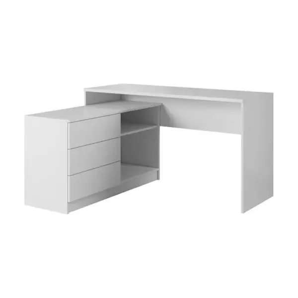 Bureau Teo 139x51x76 Cm Blanc