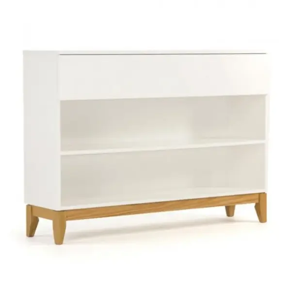 Console 2 Niches et 1 Tiroir blanco 120cm Blanc