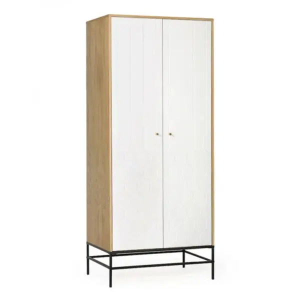 Armoire 2 Portes Design lia 190cm Blanc