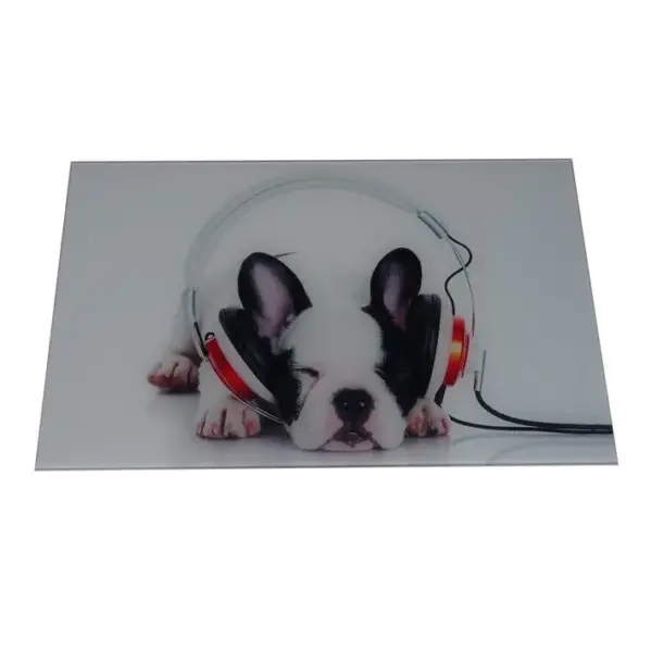 Plateau verre DOGGY L 80 cm