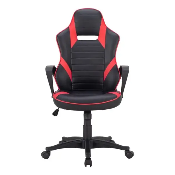 Fauteuil de bureau gamer LOOT noir et rouge