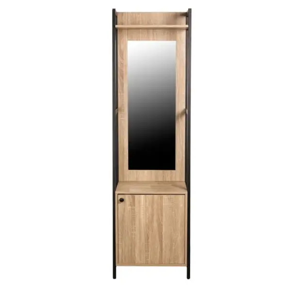 Dressing L.52 cm avec miroir BONO 1 porte, 1 penderie