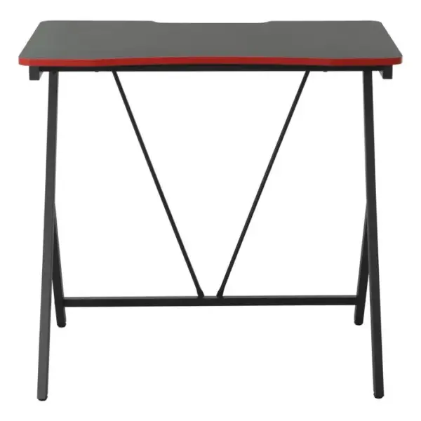 Bureau gamer NIX noir et rouge