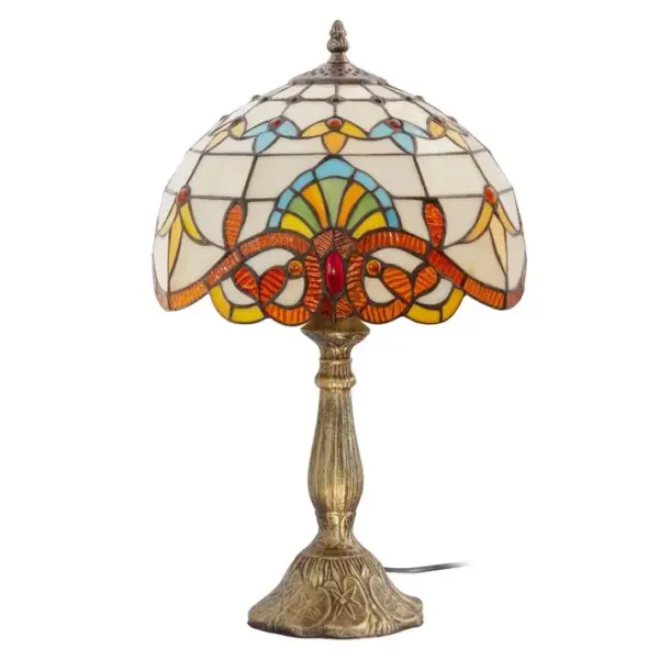 Lampe De Table Tiffany - Verre Multicolore