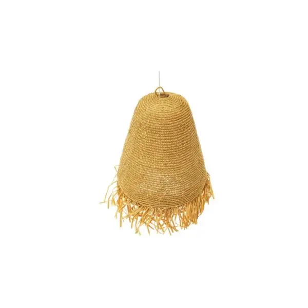 Lampe Suspendue Style Boho Bali En Rotin Naturel - Hue Bois Naturel