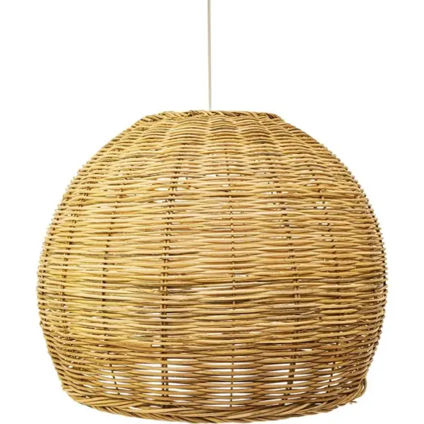 Lampe Suspendue Style Boho Bali En Rotin Naturel - Thu Bois Naturel