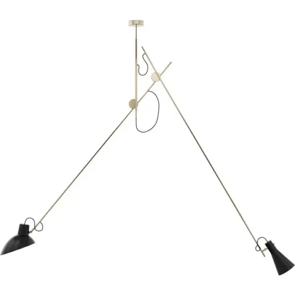 Lampe Suspendue Style Moderne, Tiges Réglables - Lemi Doré