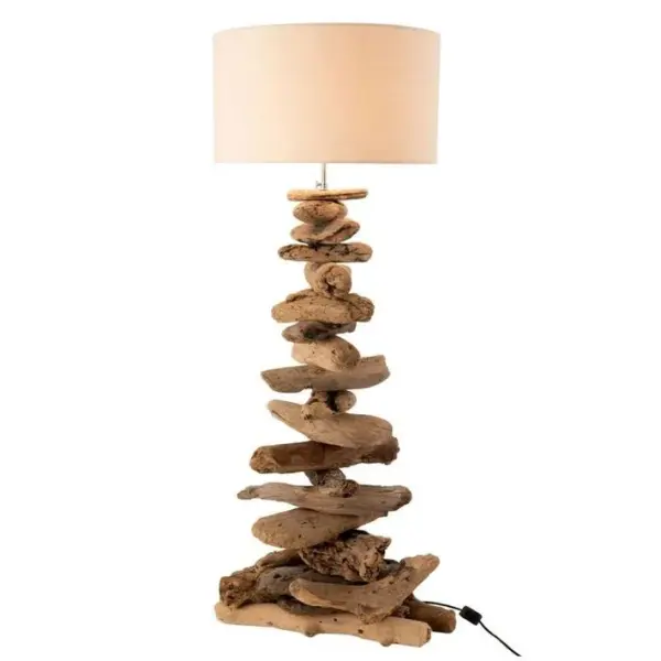 Lampe à Poser Design bois Flotté 90cm Naturel