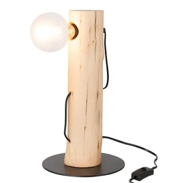 Lampe à Poser En Bois silas 38cm Naturel