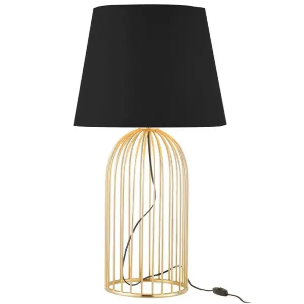 Lampe à Poser Design joni 61cm Noir et Or