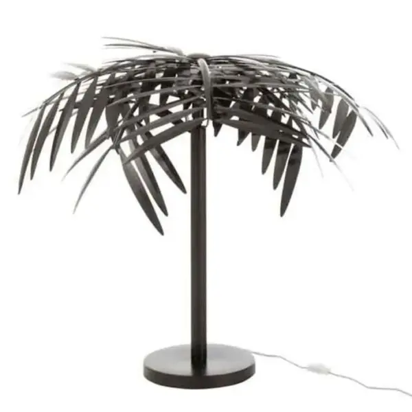 Lampe à Poser Design feuille 73cm Noir