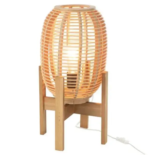 Lampe à Poser En Bambou noa 54cm Naturel