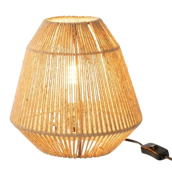 Lampe à Poser En Jute tina 26cm Naturel