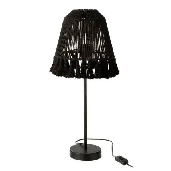 Lampe à Poser En Jute mila 60cm Noir