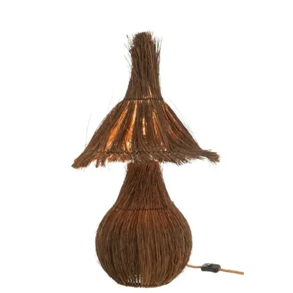 Lampe à Poser En Palmier tropical 61cm Marron