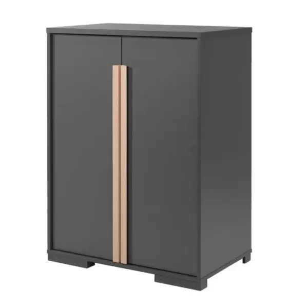 Armoire 2 Portes london 116cm Anthracite