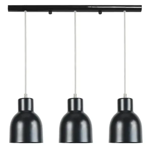 Suspension Tosel Carlson Métal Bar Noiré D 60 X H 80 Cm