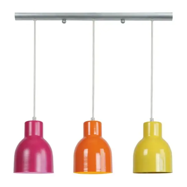 Suspension Tosel Carlson Métal Bar Rougé D 60 X H 80 Cm