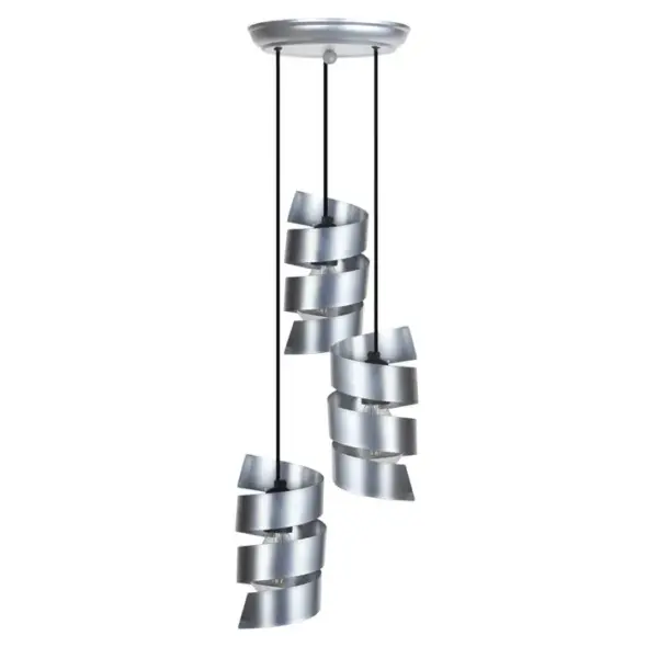 Suspension Tosel Tortillon Métal Grappe Cuivre D 25 X H 80 Cm