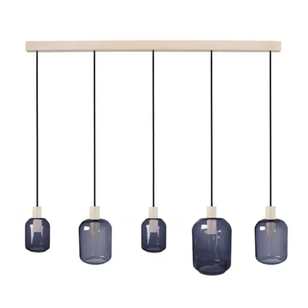 Suspension Tosel Svalbard Smb Verre Bar Vert D 60 X H 100 Cm