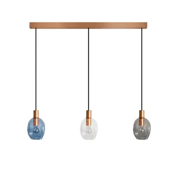 Suspension Tosel Vingolf Verre Bar Ivoire D 60 X H 100 Cm