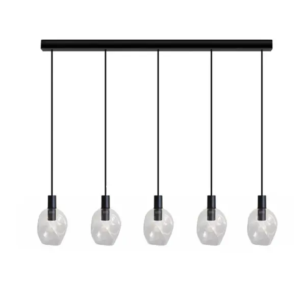 Suspension Tosel Vingolf Verre Bar Aluminium D 60 X H 100 Cm