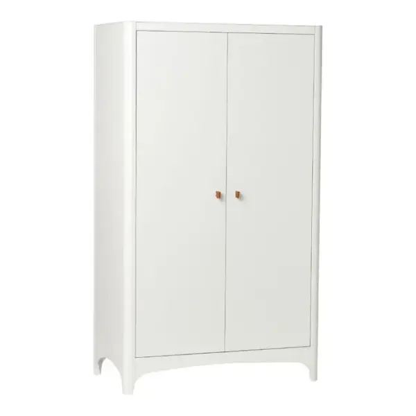 LEANDER Armoire Classic 2 Portes - Blanc