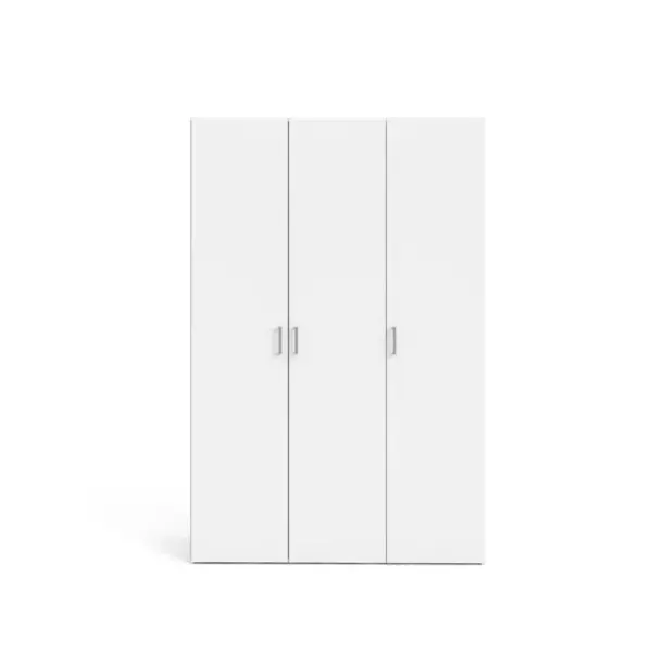 Armoire 3 portes ouvrantes SPACE L. 115,8 cm blanc