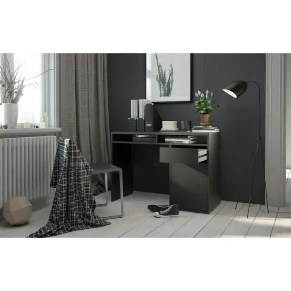 Bureau droit BEST LAK 2 Noir mat