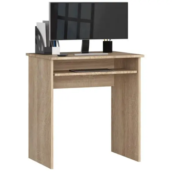 Petit Bureau Dordinateur Star Chêne Sonoma 68 Cm Couleur Chêne Sonoma 1 Étagère 68x51x74 Cm