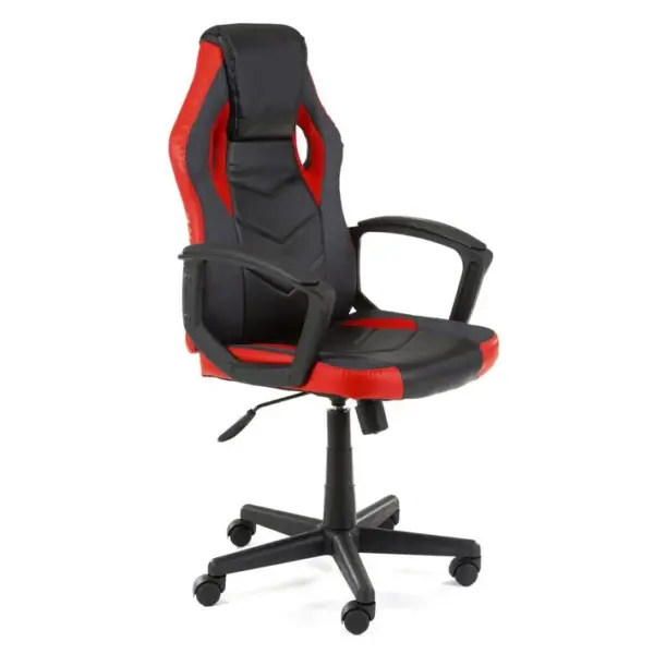 Fauteuil Gaming Fg19 Noir Et Rouge Simili