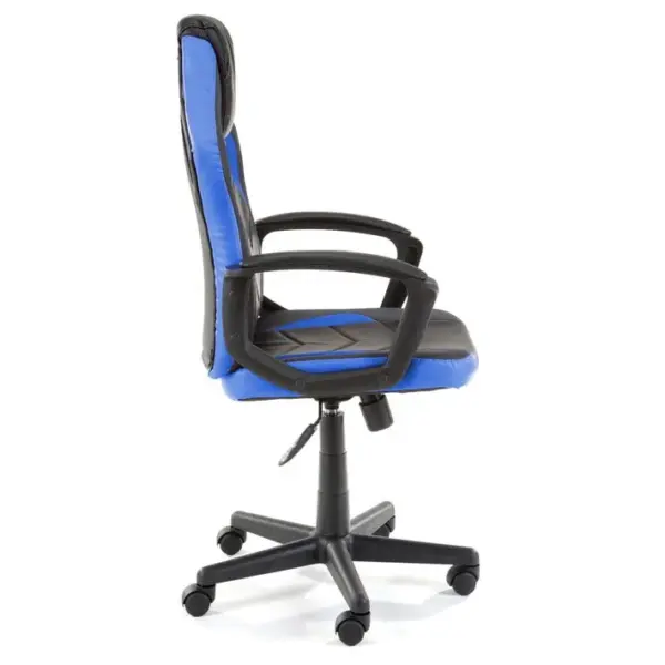 Fauteuil Gaming Fg19 Noir Et Bleu Simili