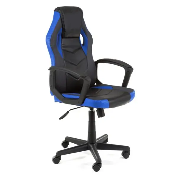 Fauteuil Gaming Fg19 Noir Et Bleu Simili