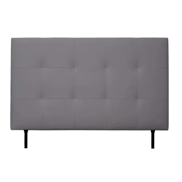 Tête de lit PU L.140 cm KARTY gris