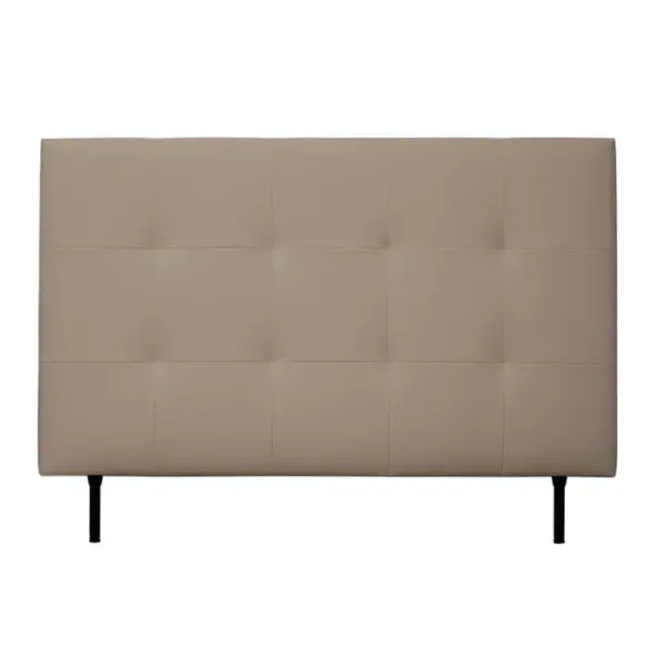 Tête de lit PU L.140 cm KARTY taupe