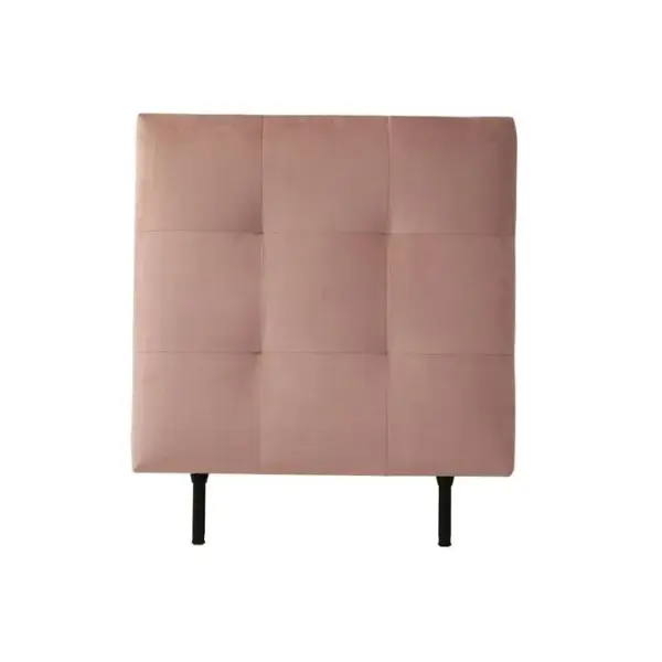 Tête de lit velours L.90 cm KARTY rose