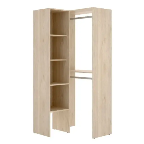 Armoire Dressing Dangle En Panneaux De Particules Mélaminés - L. 79.5 X P. 88.5 X H. 185 Cm