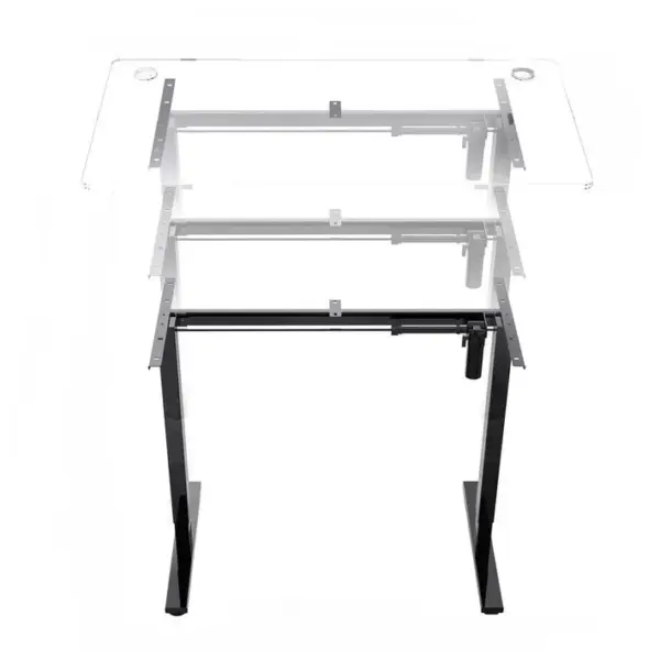 Cadre De Bureau Assis Debout, Fonction Mémoire, Ports Usb-a Et Type C, Réglable (70-119cm)