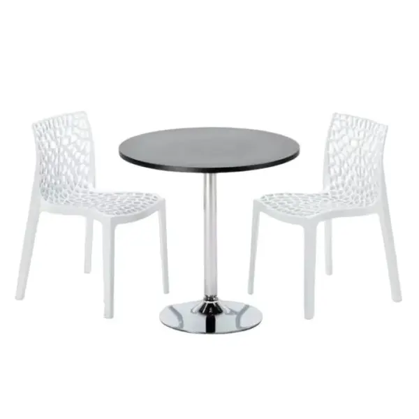 Ensemble Table Bistrot Chaises Gruvyer Pour Intérieur Café Bar Ramsay