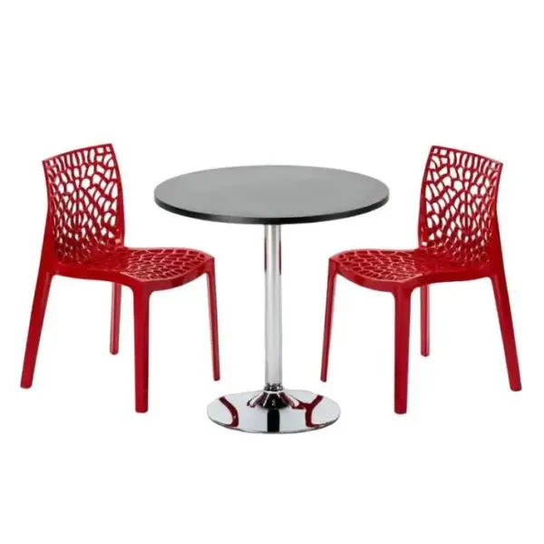 Ensemble Table Bistrot Chaises Gruvyer Pour Intérieur Café Bar Ramsay