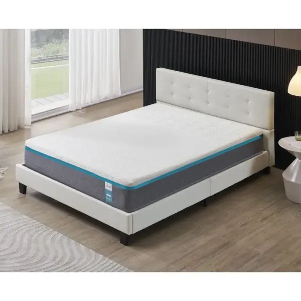 Ensemble Matelas + Lit Avec Tête De Lit 160x200 Cm, Ypsilon Equilibré 28cm D?épaisseur