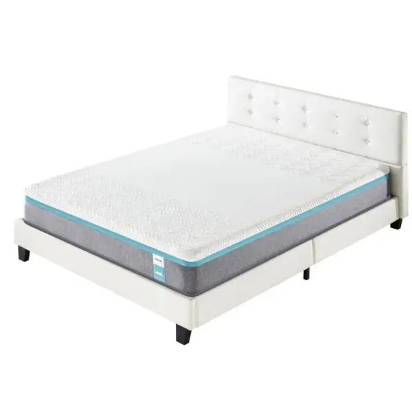 Ensemble Matelas + Lit Avec Tête De Lit 160x200 Cm, Ypsilon Equilibré 28cm D?épaisseur