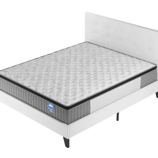 Ensemble Matelas + lit 160x200 cm avec tête de lit, ép. 30cm à mémoire de forme