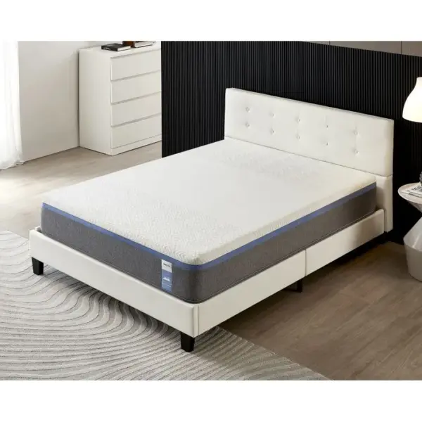 Ensemble Matelas + Lit Avec Tête De Lit 160x200 Cm, Ypsilon Souple 28cm D?épaisseur