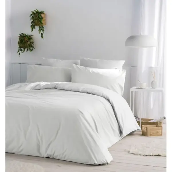 Housse De Couette 100% Coton Casual 240x220 Cm Blanc