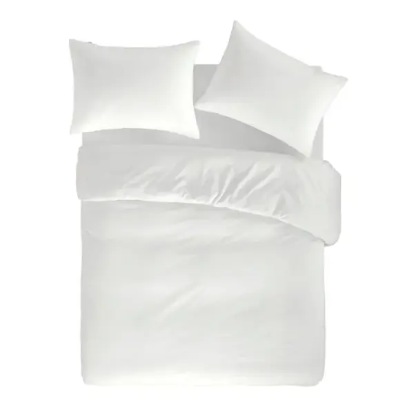 Housse De Couette 100% Coton Casual 240x220 Cm Blanc